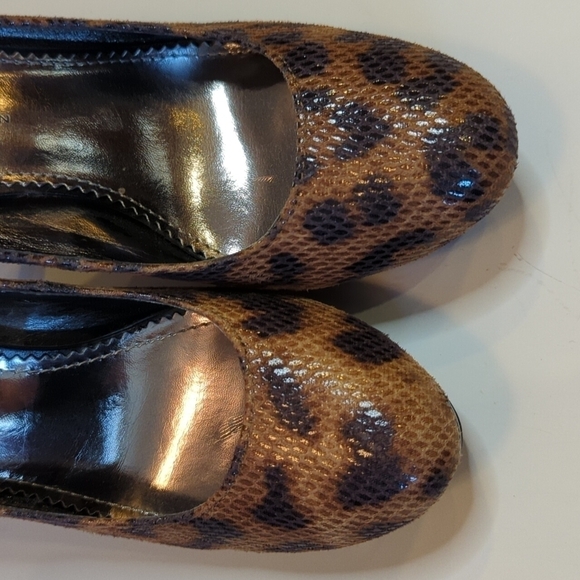 French Connection brown/black Animal print silhetto heels Office Siren Size 7 - Picture 4 of 10